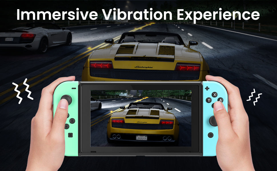 Switch Controller for Nintendo Switch, Switch Remote Control Supports Dual Vibration/Motion Control/Screenshot/Wake-up, Green Blue