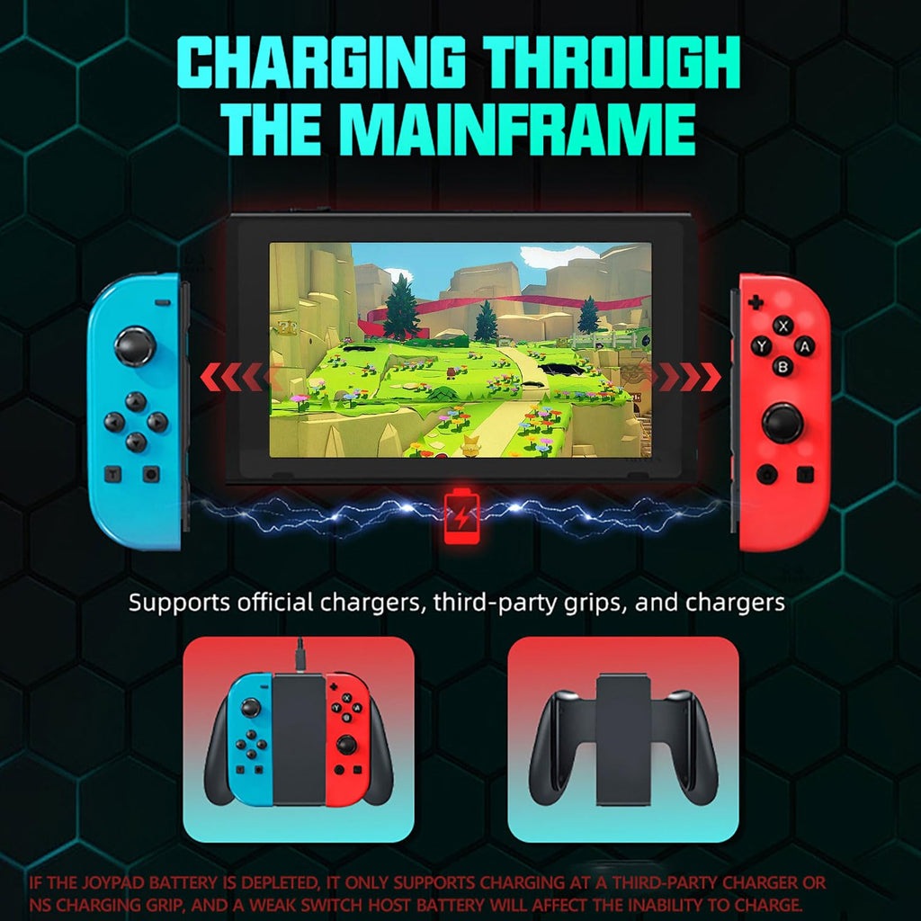 Switch Controller for Nintendo Switch, Switch Remote Control Supports Dual Vibration/Motion Control/Screenshot/Wake-up, Red Blue