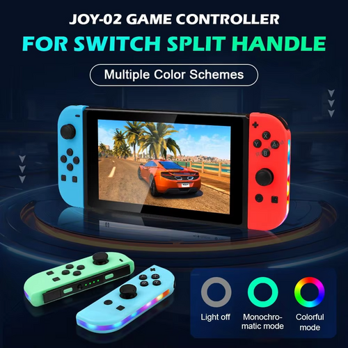Switch Controller for Nintendo Switch, Switch Remote Control Supports Dual Vibration/Motion Control/Screenshot/Wake-up, Red Blue
