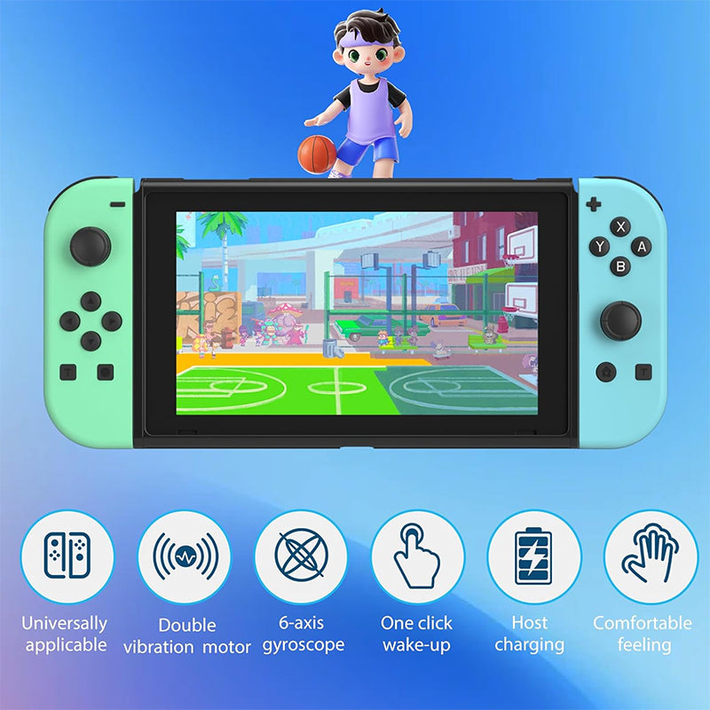 Switch Controller for Nintendo Switch, Switch Remote Control Supports Dual Vibration/Motion Control/Screenshot/Wake-up, Green Blue