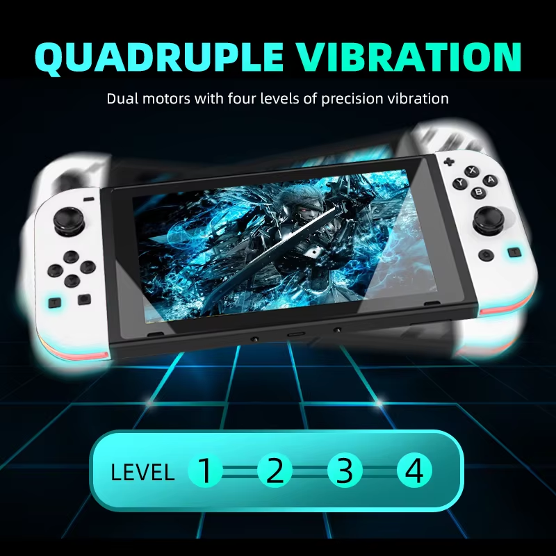 Switch Controller for Nintendo Switch, Switch Remote Control Supports Dual Vibration/Motion Control/Screenshot/Wake-up, White