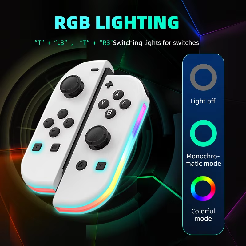 Switch Controller for Nintendo Switch, Switch Remote Control Supports Dual Vibration/Motion Control/Screenshot/Wake-up, White