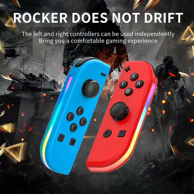 Switch Controller for Nintendo Switch, Switch Remote Control Supports Dual Vibration/Motion Control/Screenshot/Wake-up, Red Blue