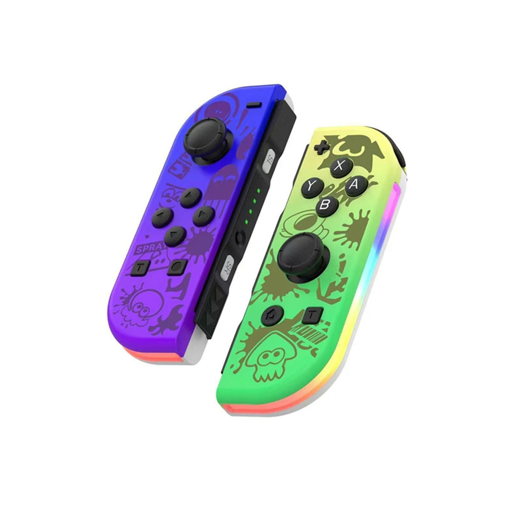 Switch Controller for Nintendo Switch, Switch Remote Control Supports Dual Vibration/Motion Control/Screenshot/Wake-up, Purple Green Print